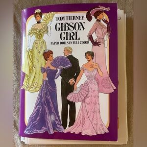 Gibson Girl Paper Dolls Tom Tierney Beautiful Victorian Fashion History 1985
